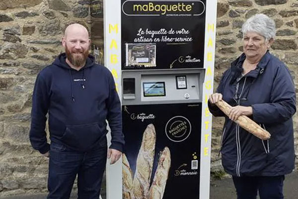 Distributeur de baguettes maBaguette installé dans les Côtes-d'Armor