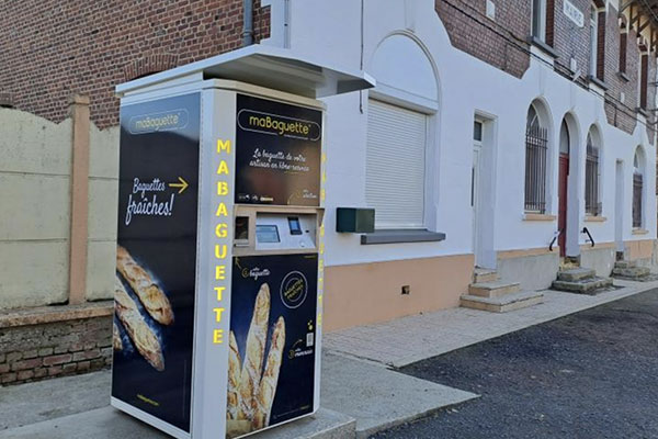 Distributeur automatique de baguettes de pain dans le Pas-de-Calais