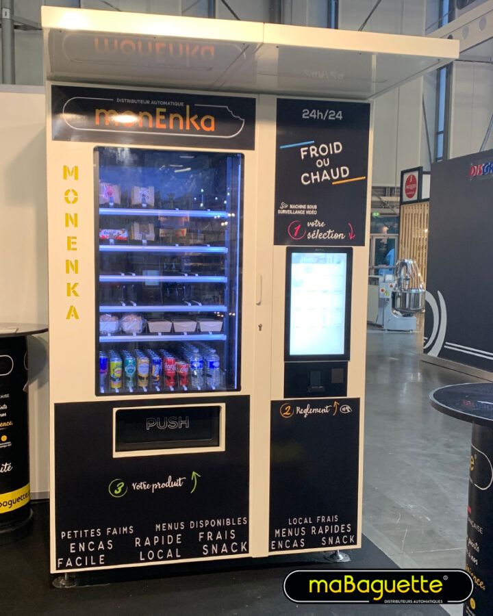 Distributeur automatique de snacking pour boulangers monEnka